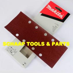 Schuurblad  93x230mm geperforeerd P120 red per 10 verpakt | P-36011